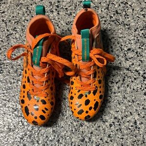 Orange and Black Kids Shoes football 🏈 cleats size 3